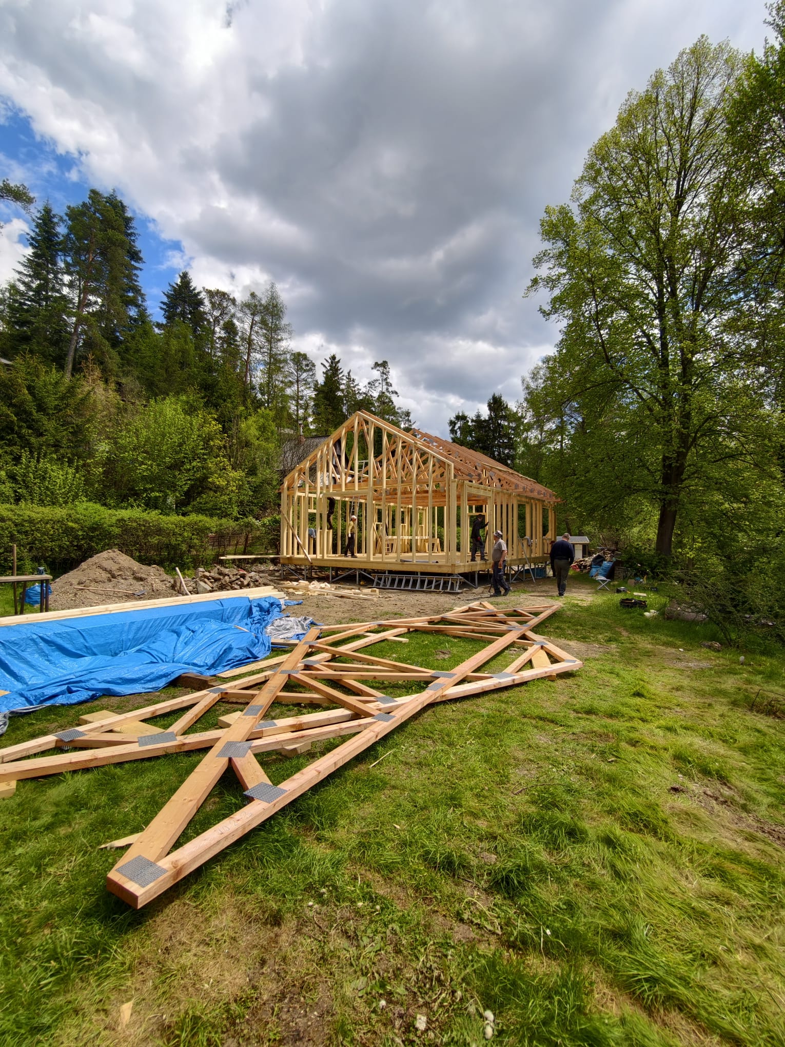 konstrukce dřevostavby